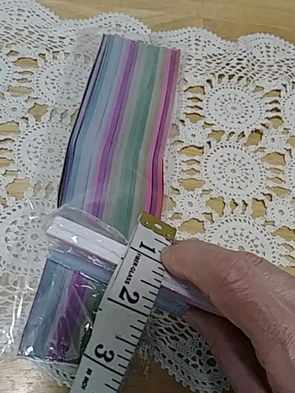 origami / quilling paper strips bundle, glitter colors